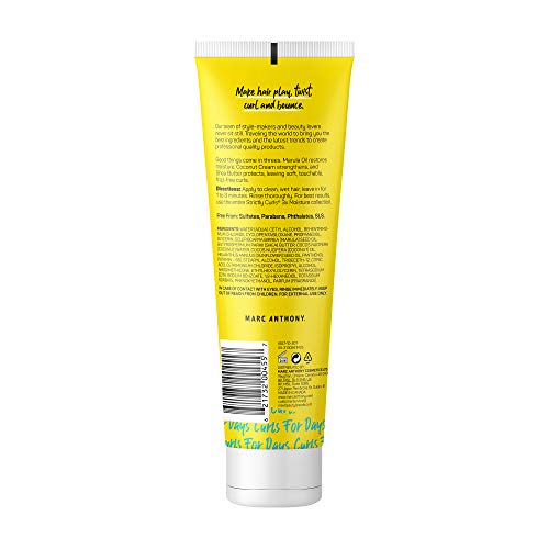 Marc Anthony Strictly Curls rizos definidos sin frizz gracias a hidratación intensiva.