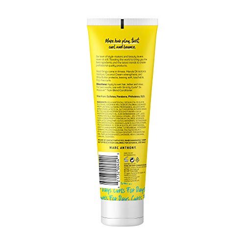 Textura crema suave del shampoo para rizos de Marc Anthony