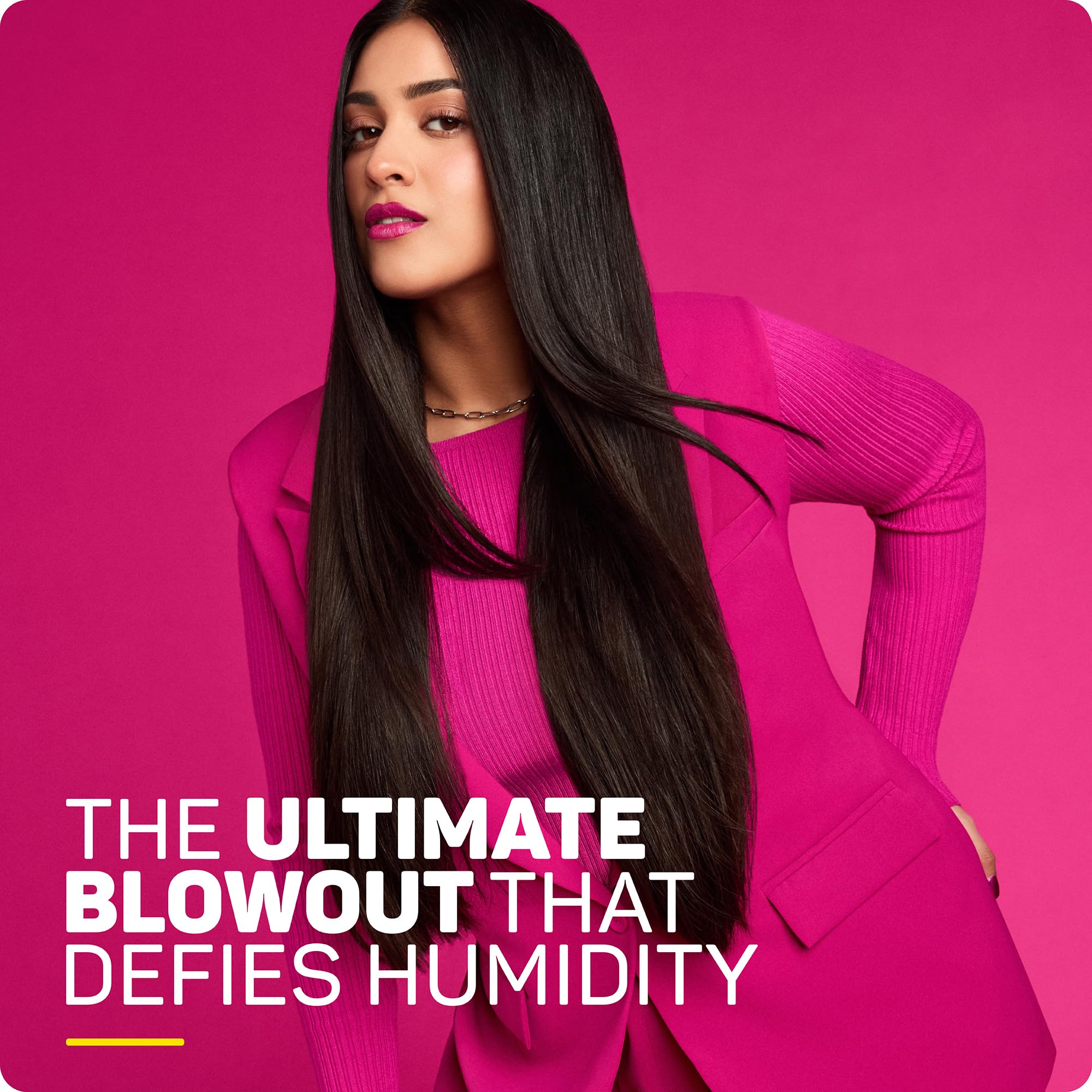 Marc Anthony Ultimate Blowout Spray nozzle applying even mist for faster styling