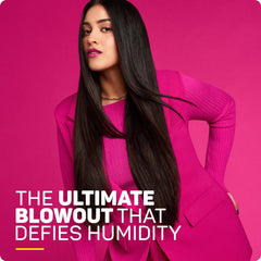 Marc Anthony Ultimate Blowout Spray nozzle applying even mist for faster styling