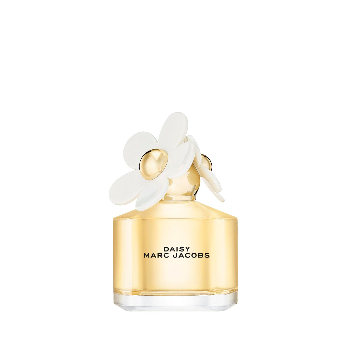 Marc Jacobs Daisy EDT bottle cap with daisies for a playful signature scent.