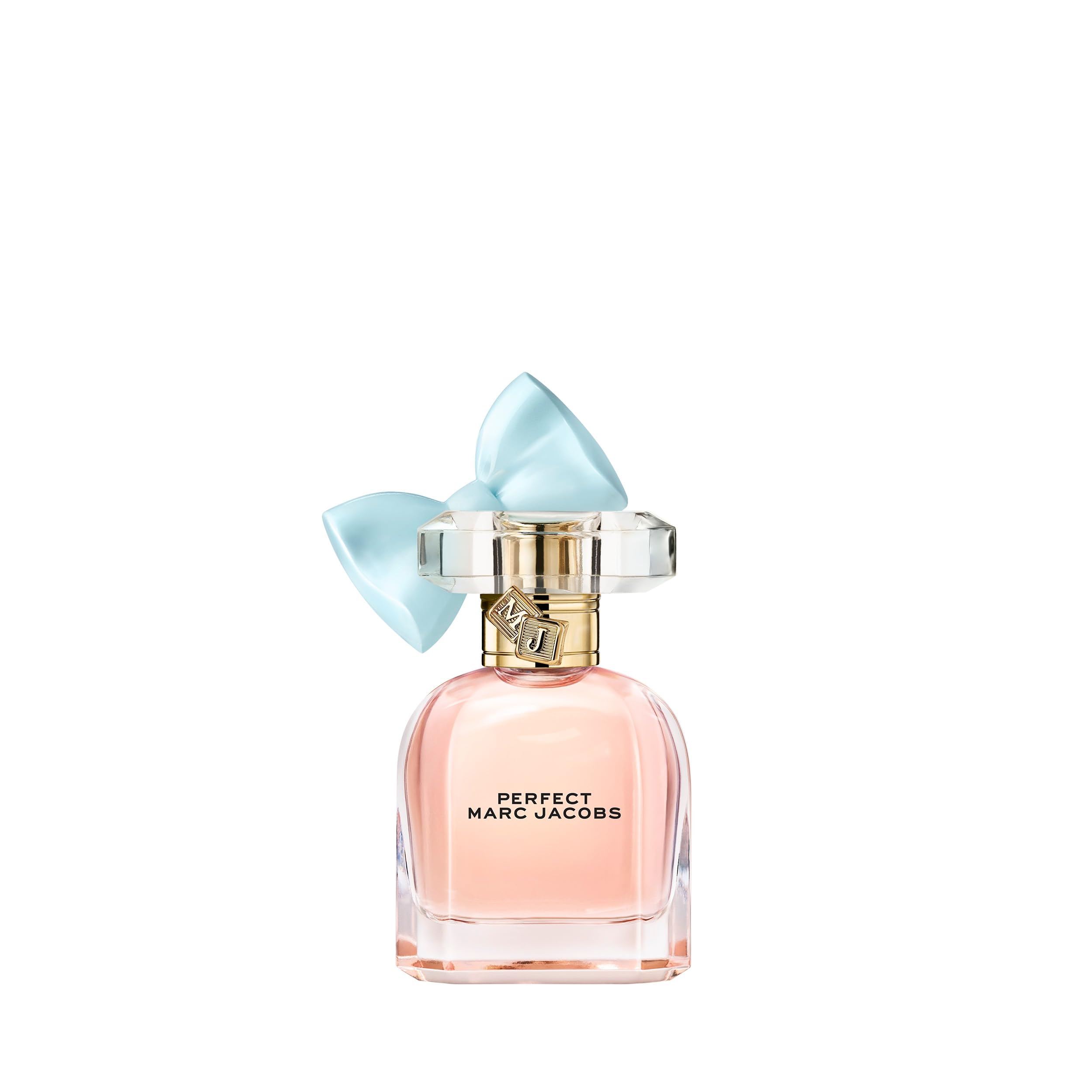 Marc Jacobs Perfect EDP bottle in pink glass for daily fragrance wear.
