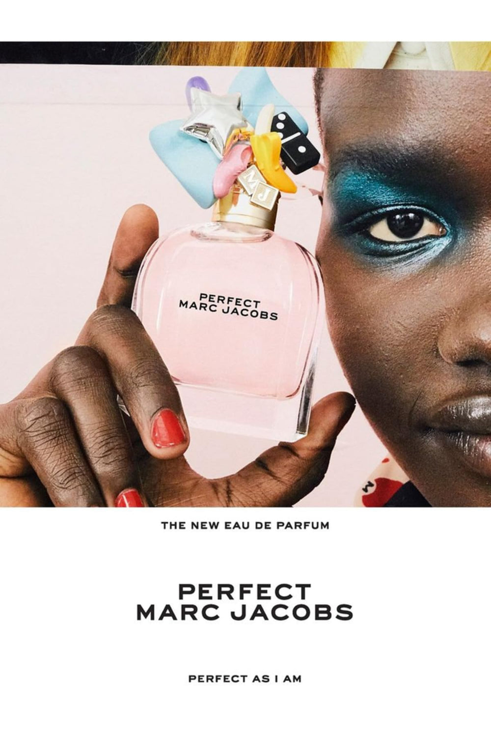 Marc Jacobs Perfect EDP packaging details and ribbon charm design