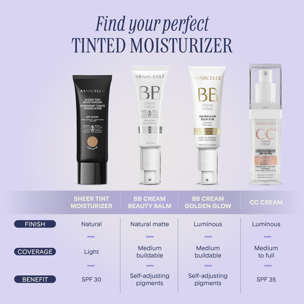 Marcelle BB Cream Golden Glow cruelty-free formulation for ethical beauty.