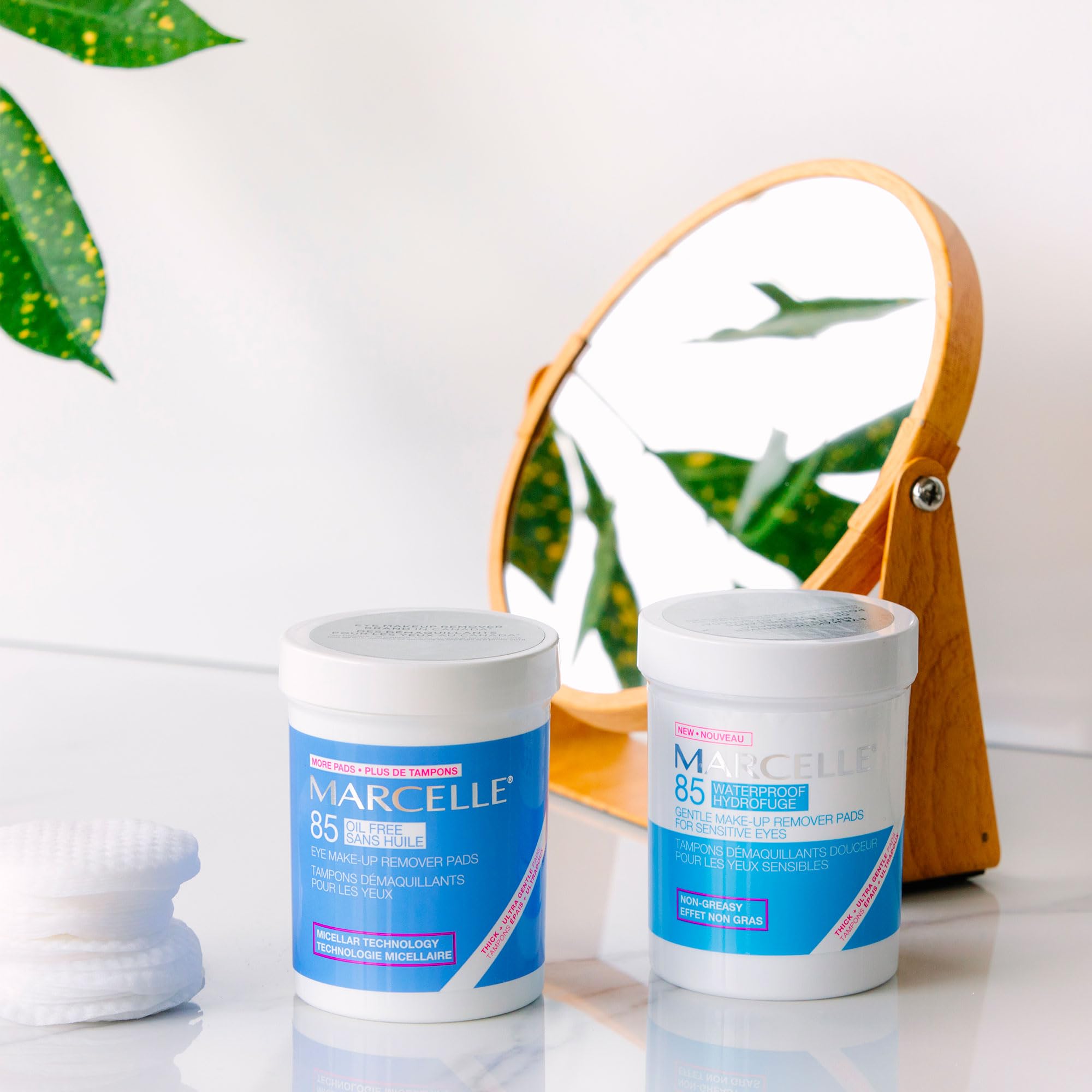 Marcelle discos desmaquillantes para ojos sensibles, limpieza suave y efectiva.