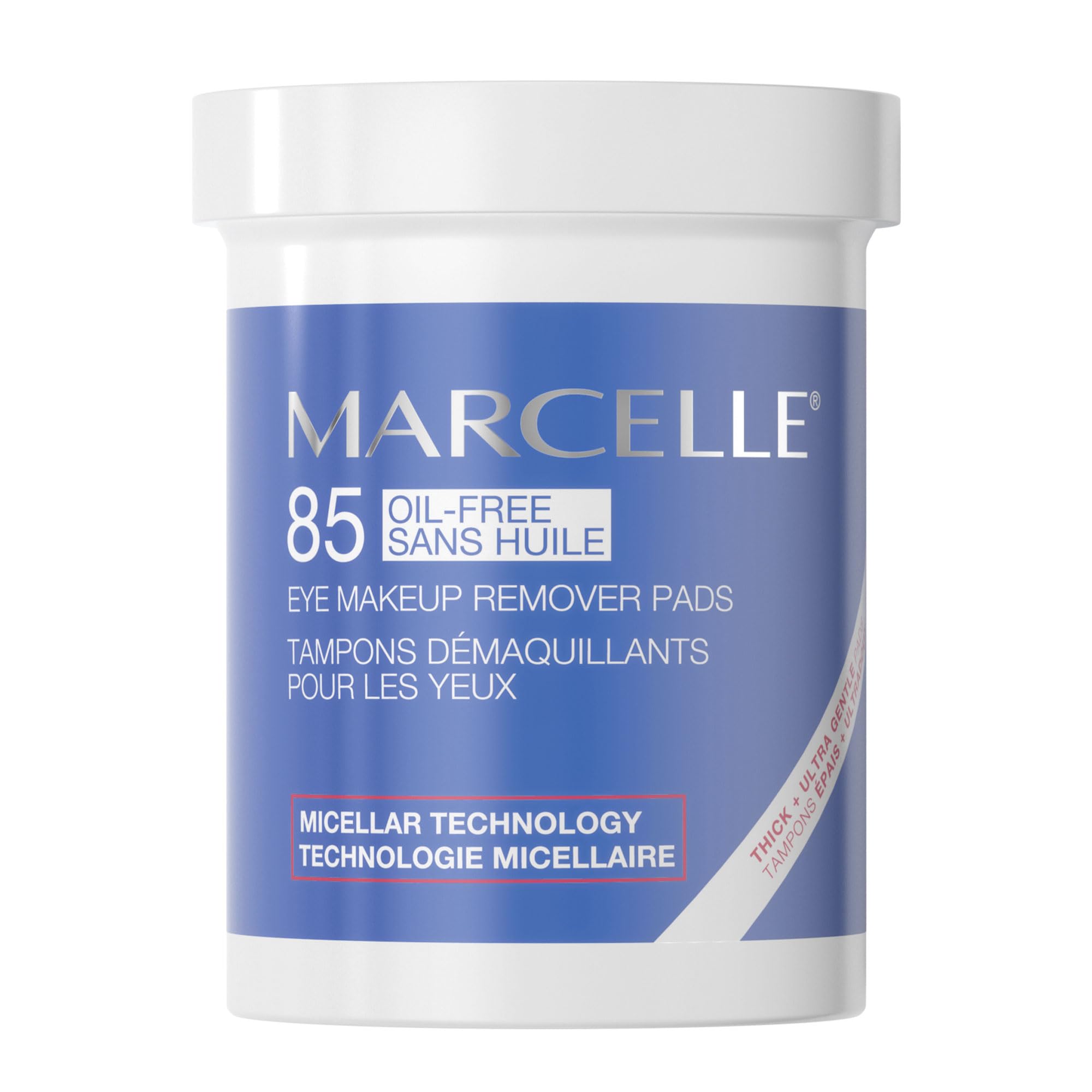 Marcelle discos desmaquillantes para ojos sin aceite brindan limpieza suave.
