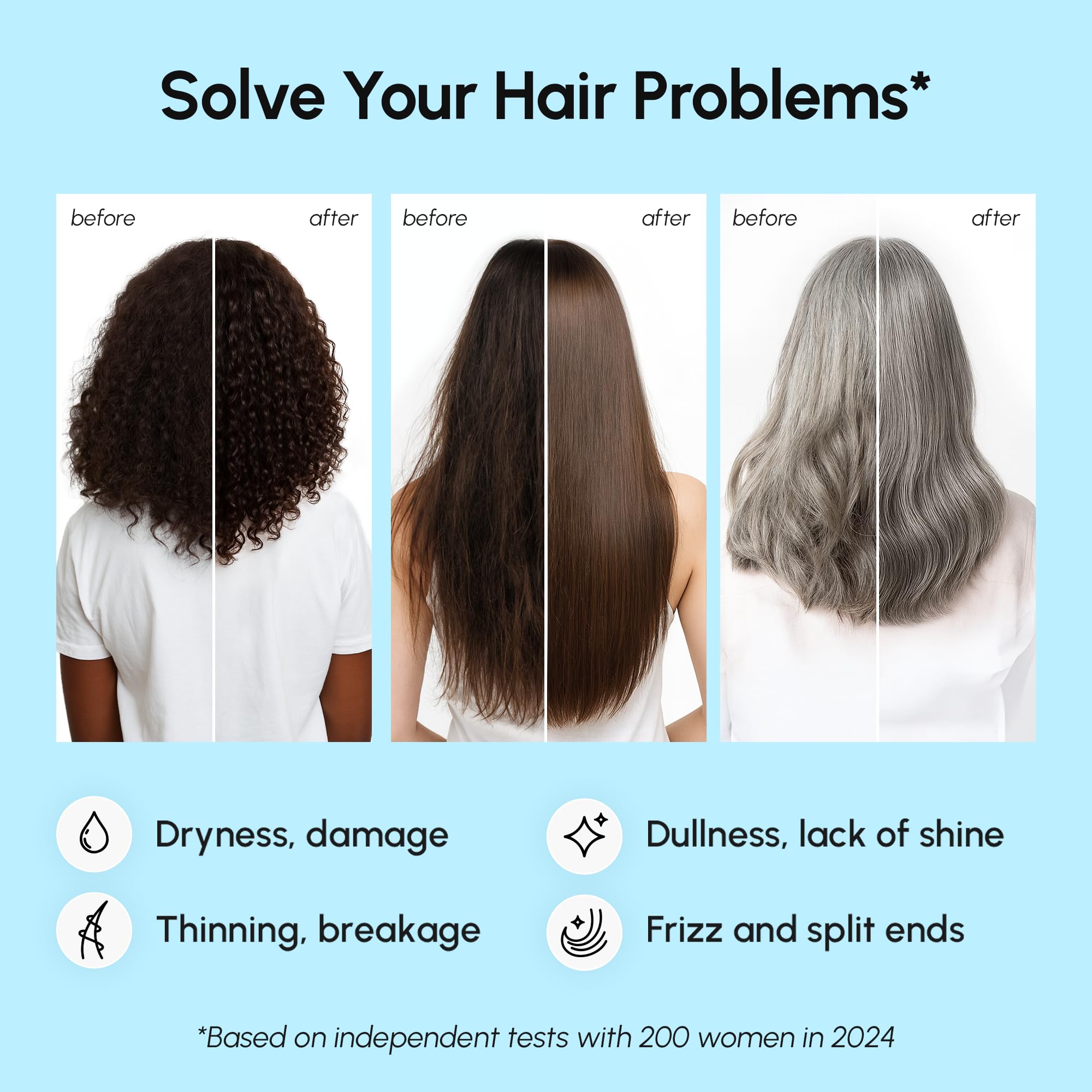 MAREE Textura suave: primer plano de cabello sedoso.