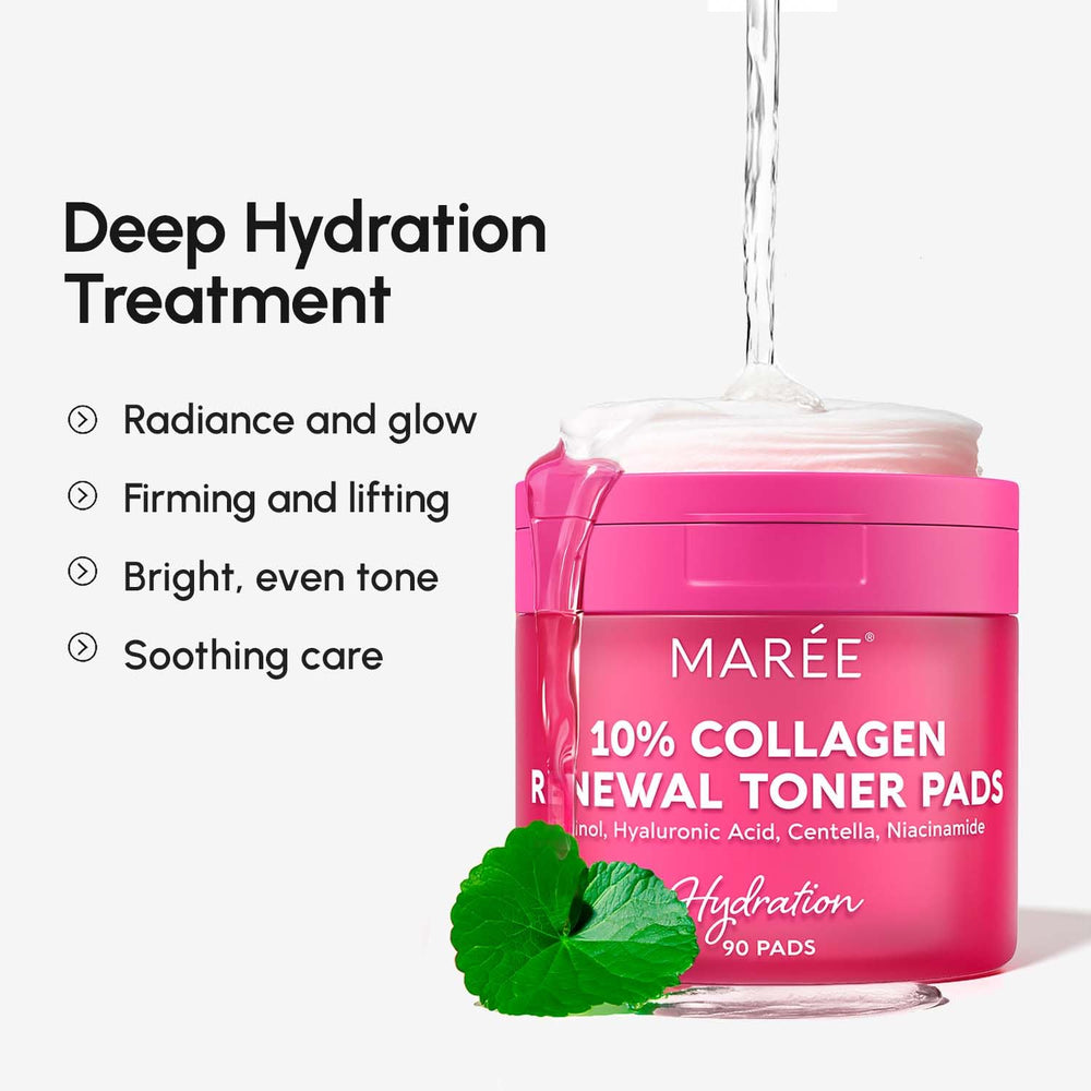 MAREE Centella soothing pad provides hydration and balance for sensitive skin.
