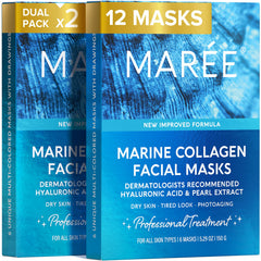 MAREE collagen facial mask with hydration for supple skin.