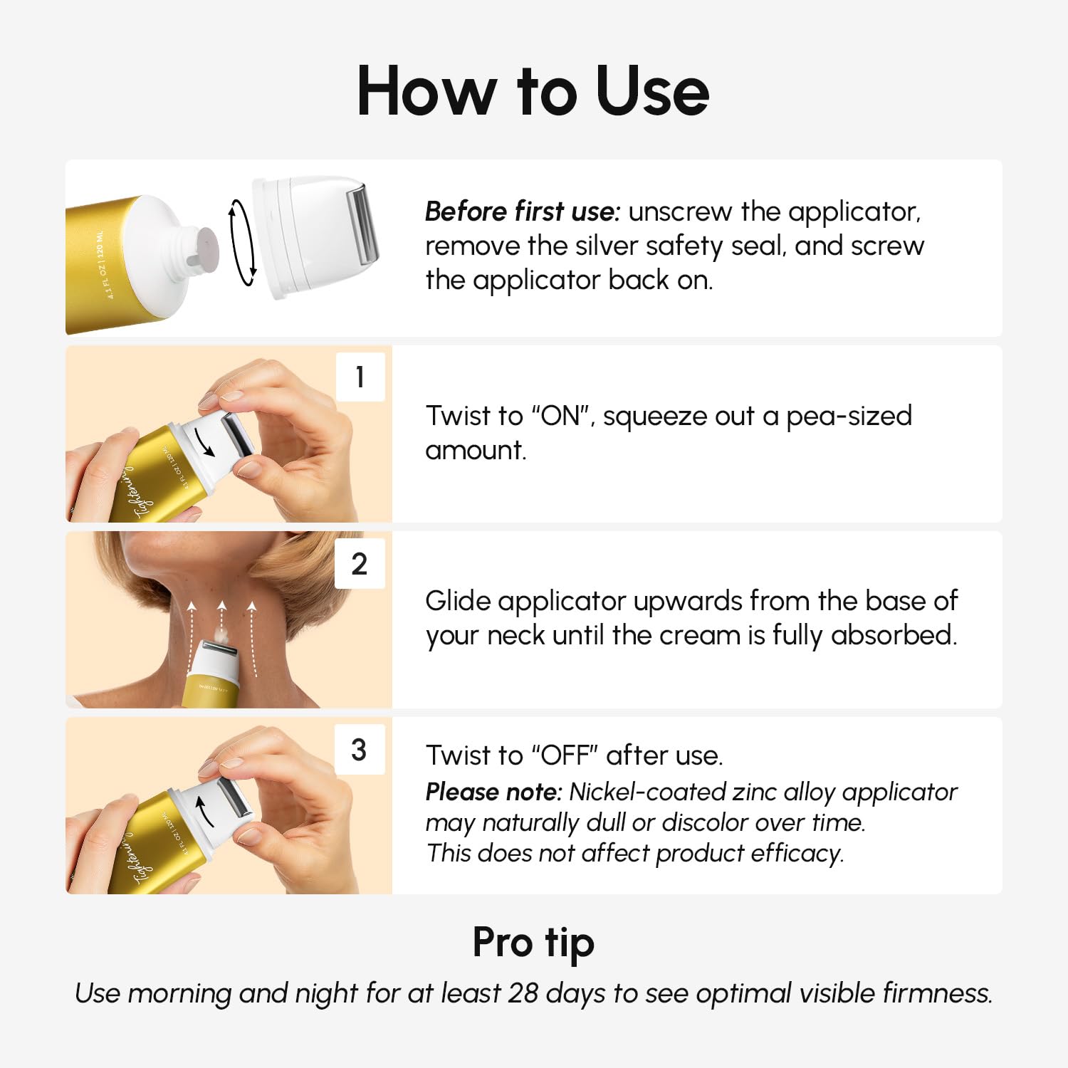 MAREE Crema Cuello con Roller, cuidado diario para mujeres.