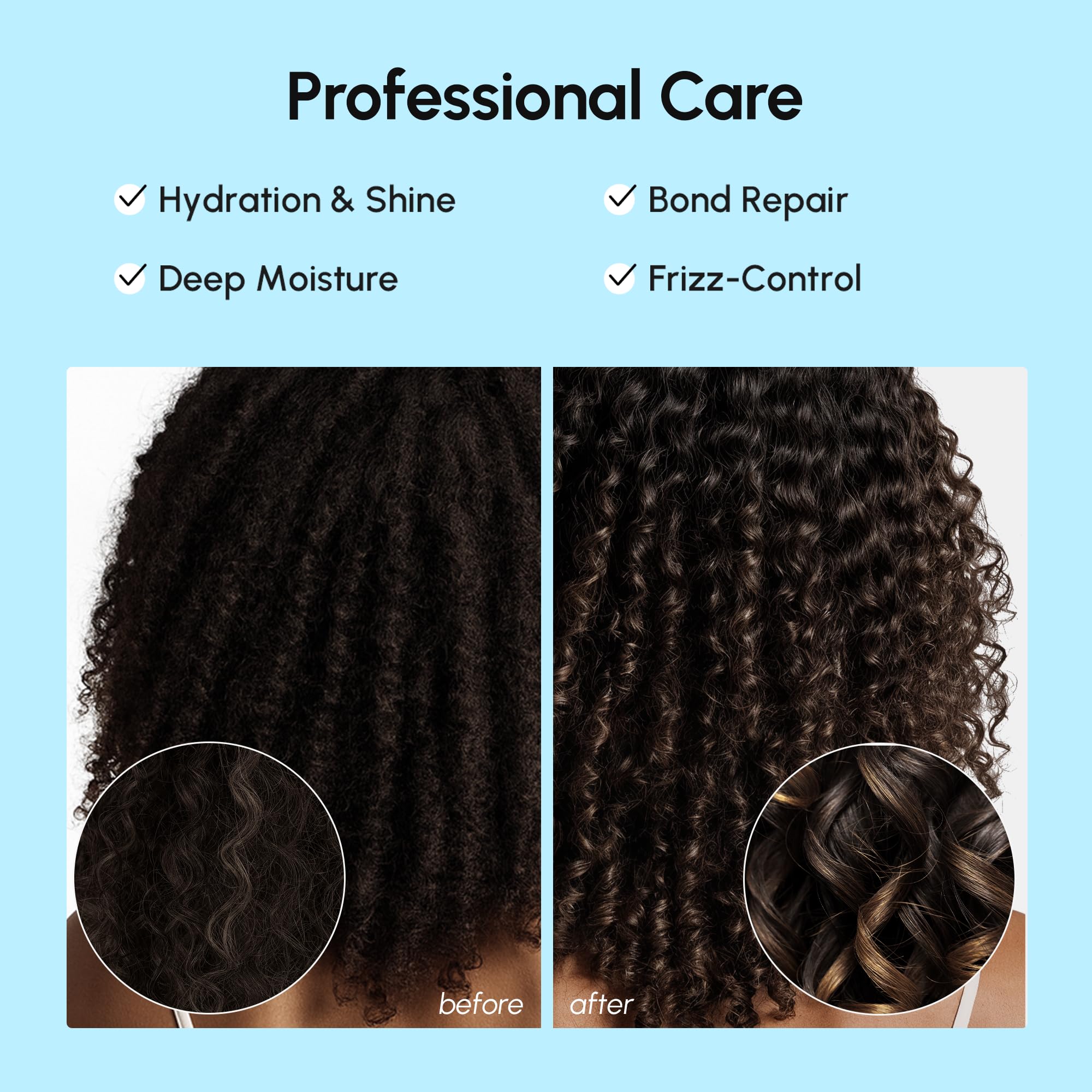 MAREE works on both curly and straight textures for versatile use