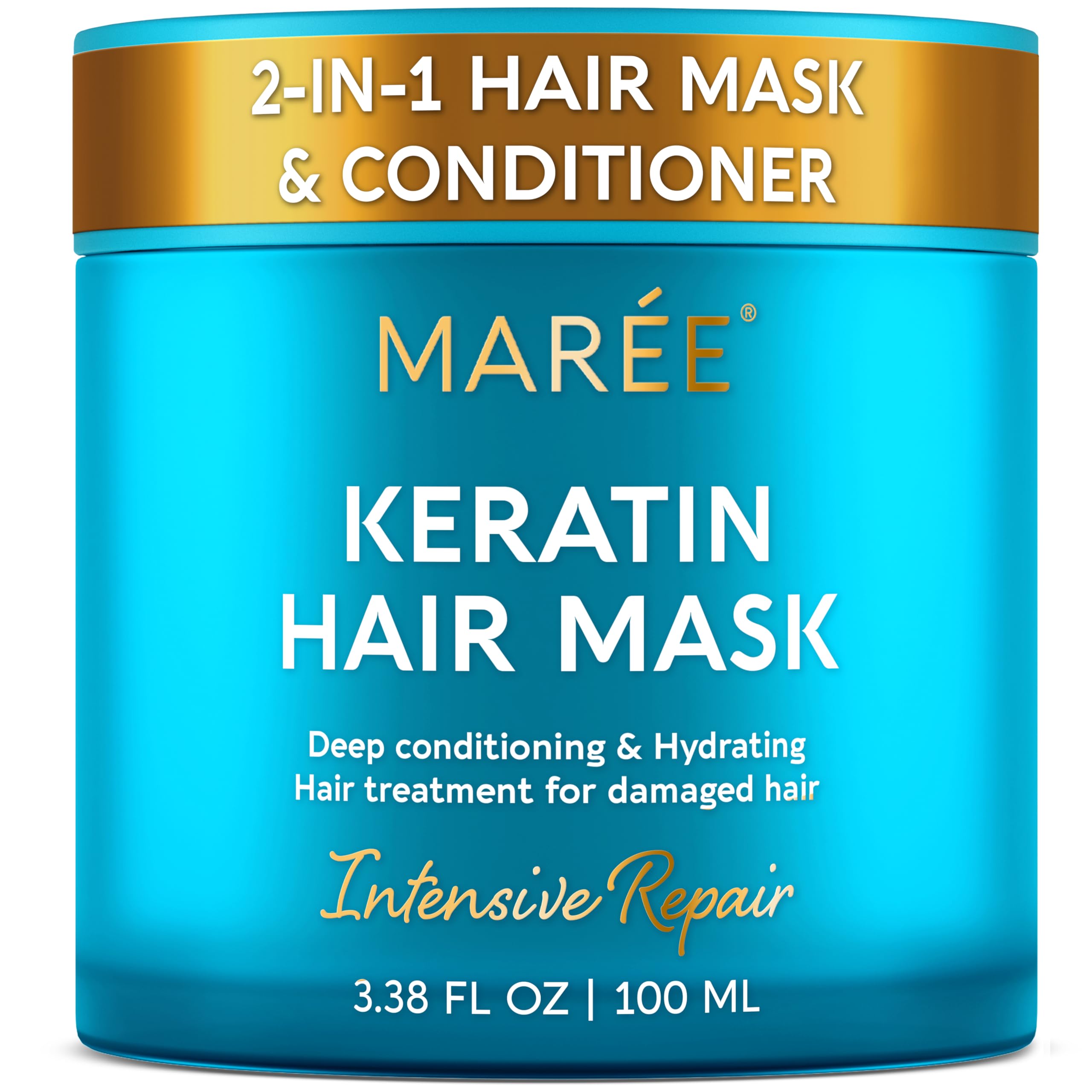 MAREE Deep Conditioning Hair Mask jar closeup showing premium packaging and hydration