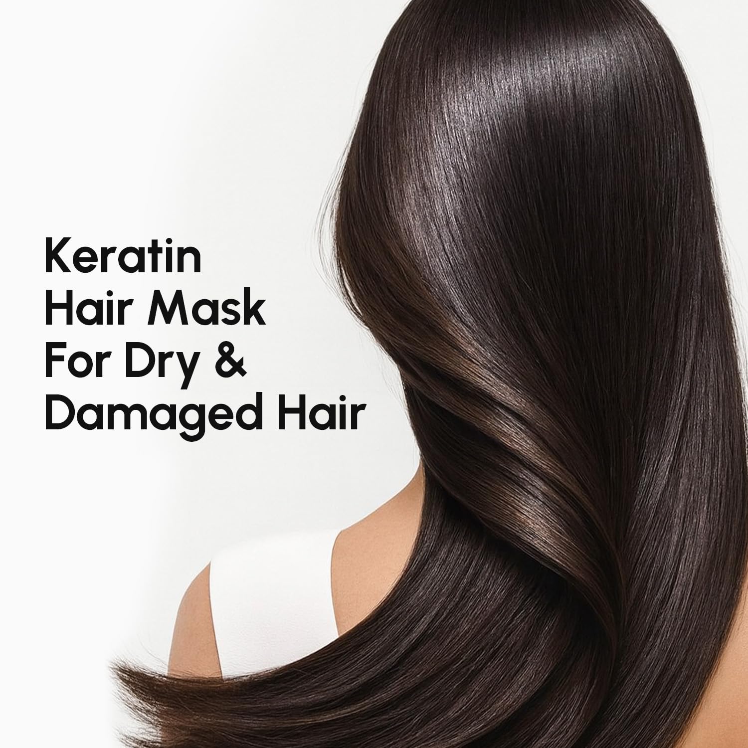 Keratin biotin coconut blend nourishes dry, damaged hair without heaviness