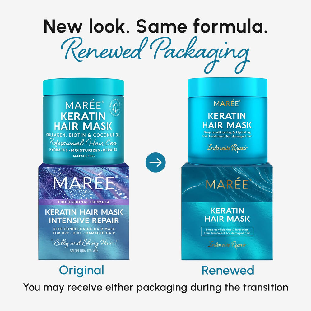 Creamy texture of MAREE mask for smooth application and detangling