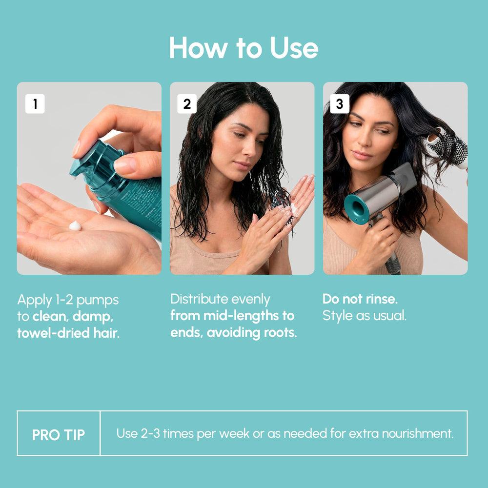 MAREE Lightweight texture shown for easy absorption and frizz control