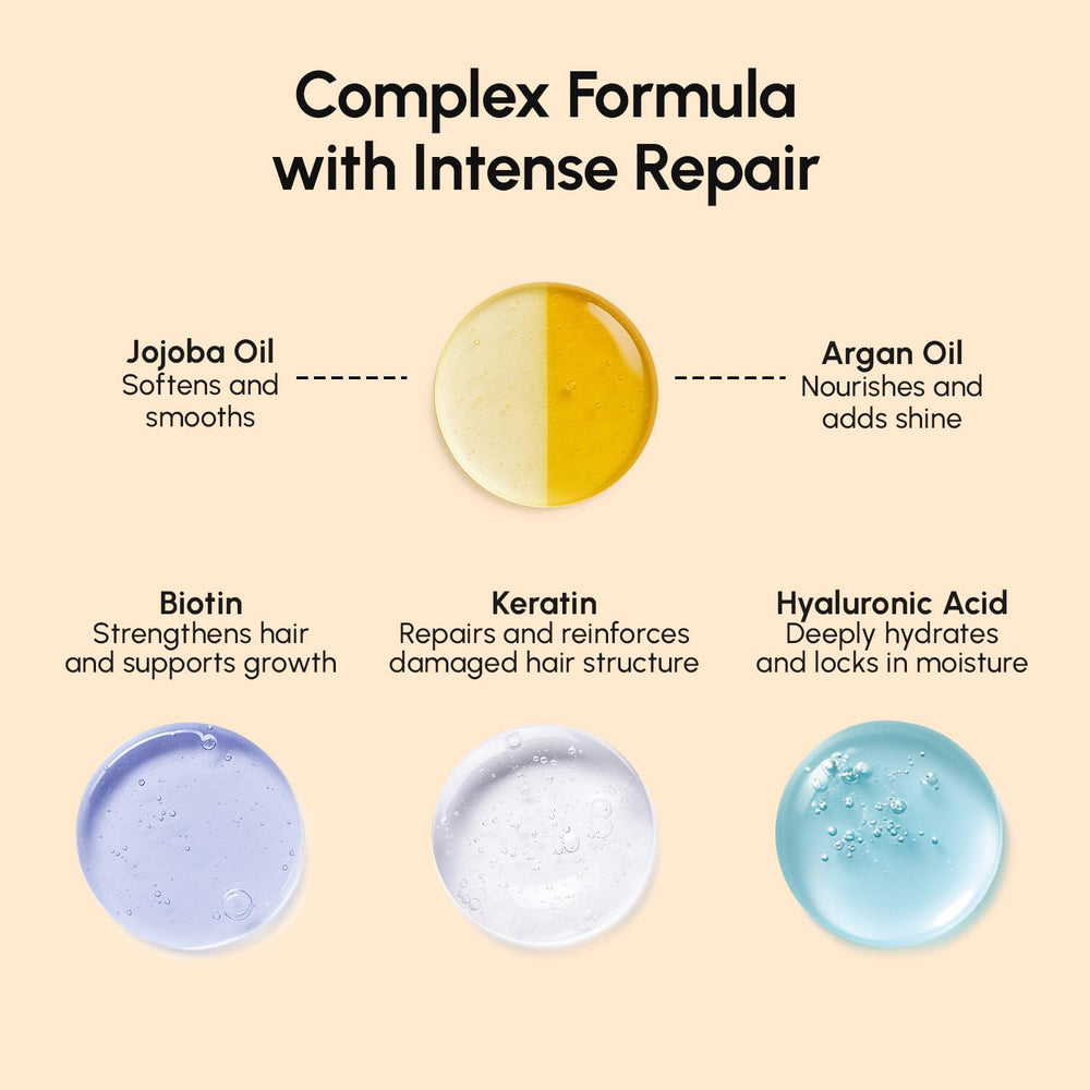 MAREE Deep Conditioning Mask jojoba oil detail underlines smoothing hydration.