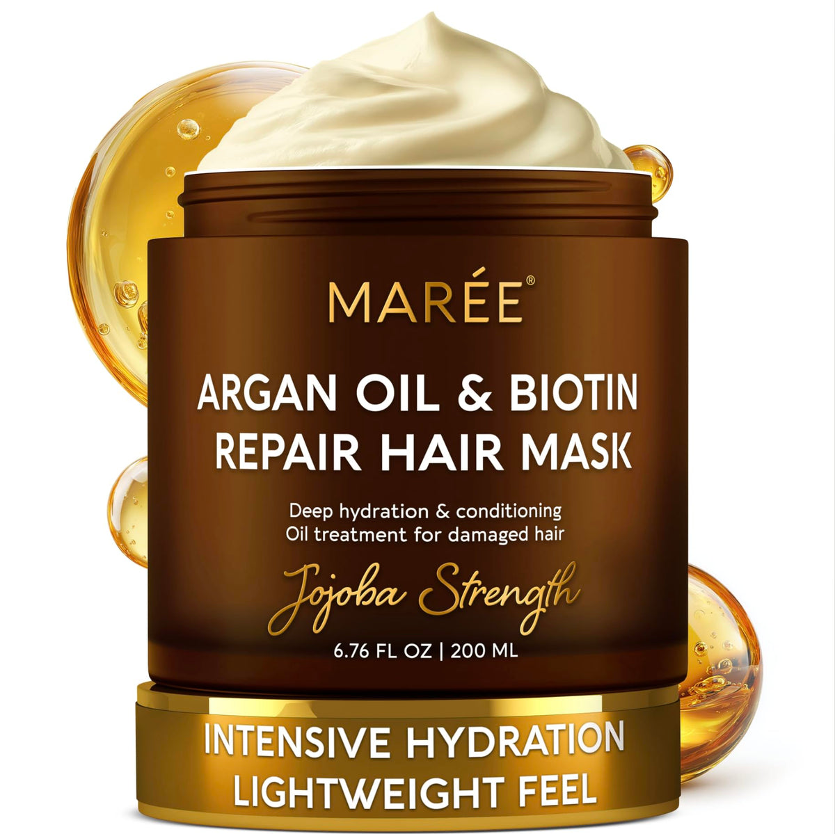 MAREE Deep Conditioning Mask packaging showcases premium formula for dry, damaged hair.