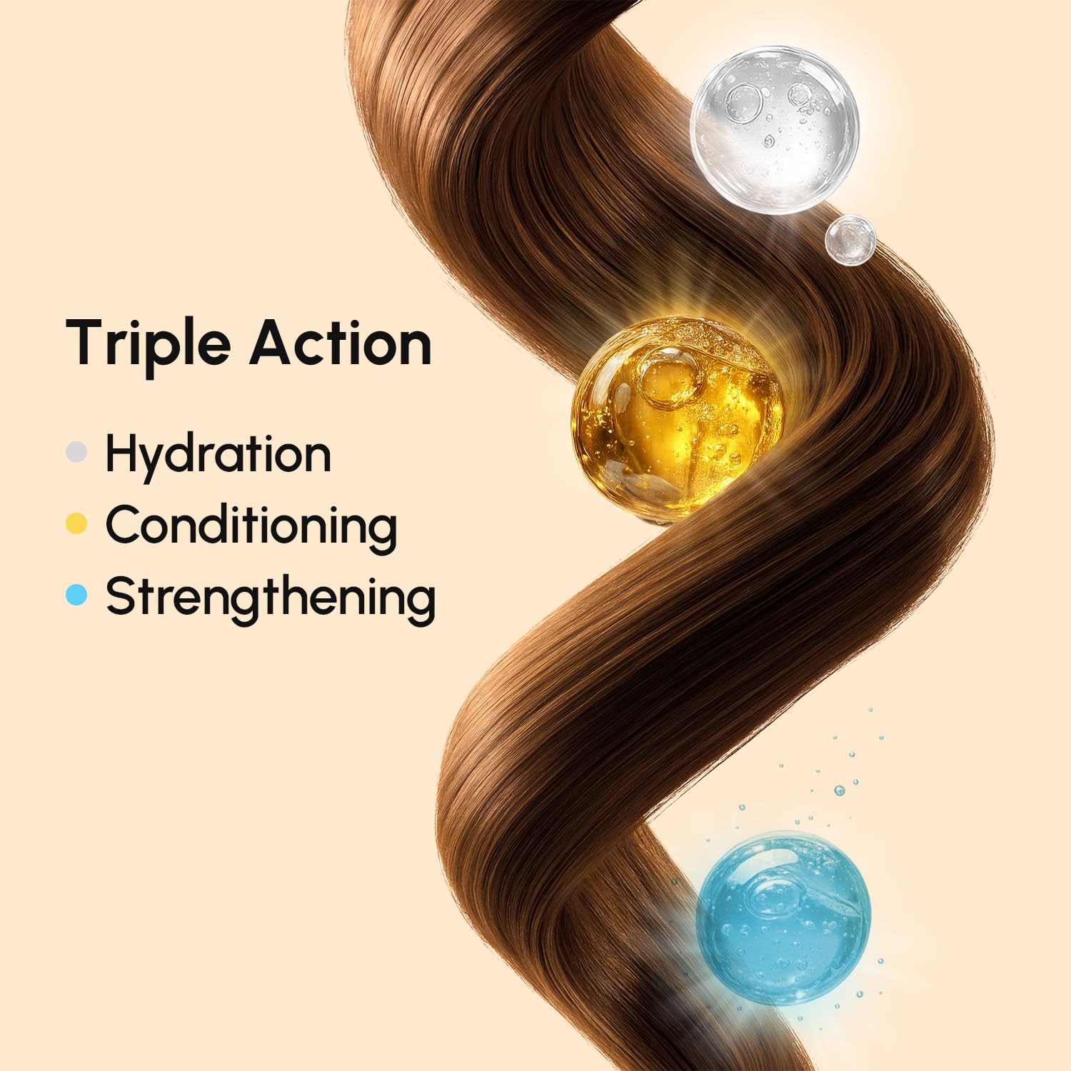 MAREE Deep Conditioning Mask silky smooth finish after treatment.