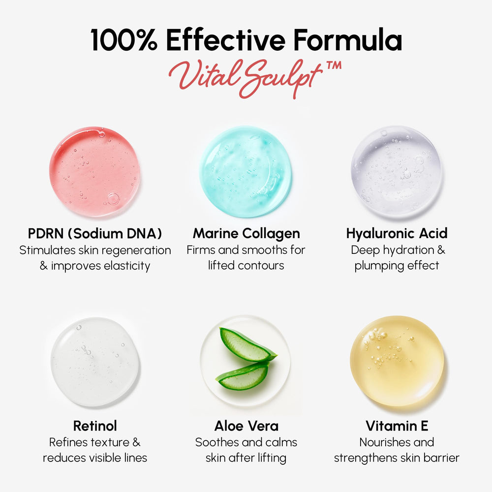 MAREE Face mask hydration formula closeup with serum texture