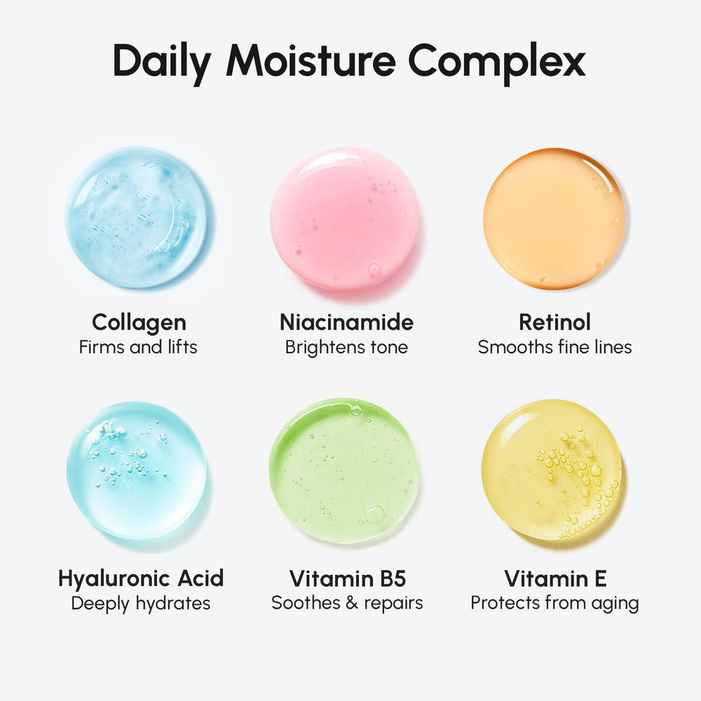 MAREE Hyaluronic acid illustration emphasizing deep hydration for plump skin