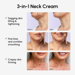 Texture view of MAREE firming neck cream on skin
