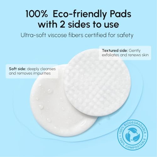 MAREE Glycolic pads face-care routine collage illustrating texture and glow.