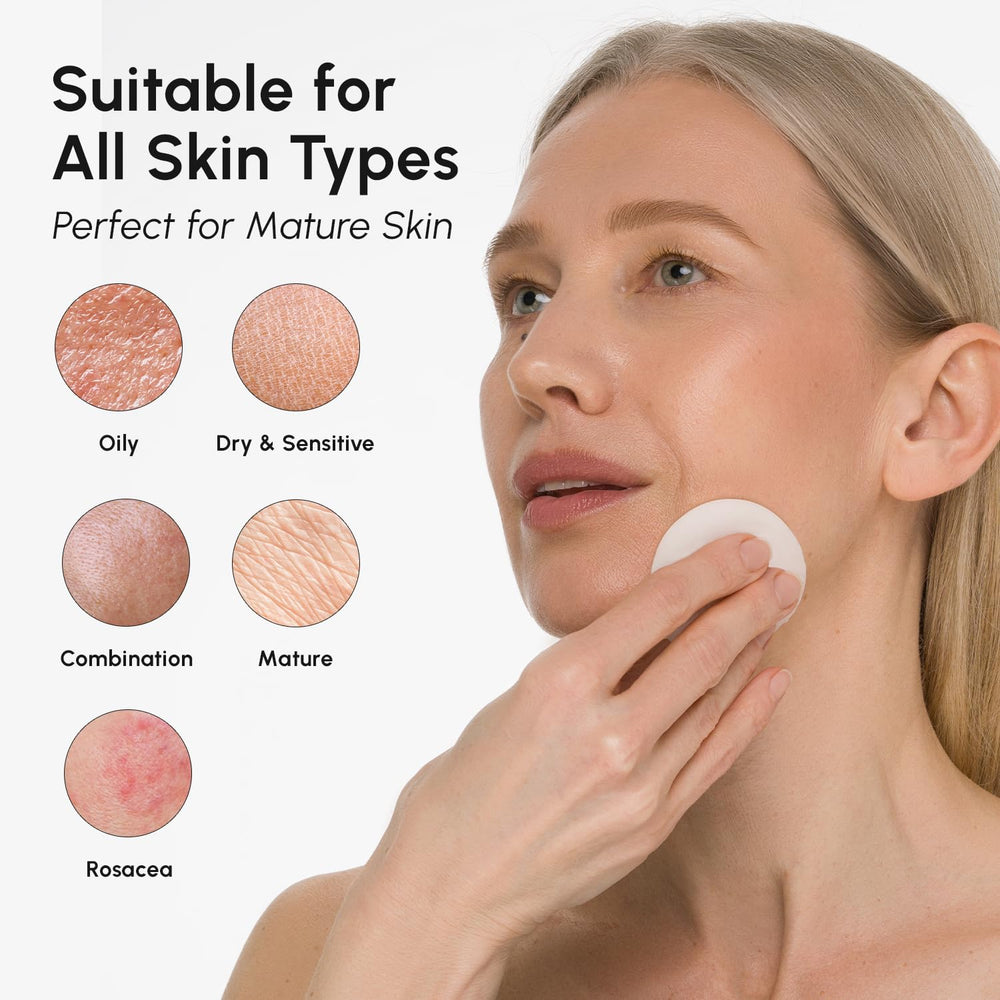 MAREE Glycolic Acid Pads feature lotus seed and pearl extracts for renewal