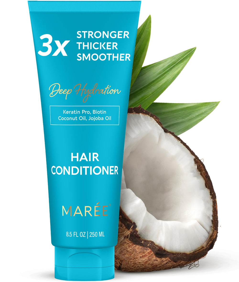 MAREE Hair Conditioner bottle with pump for easy daily hydration.