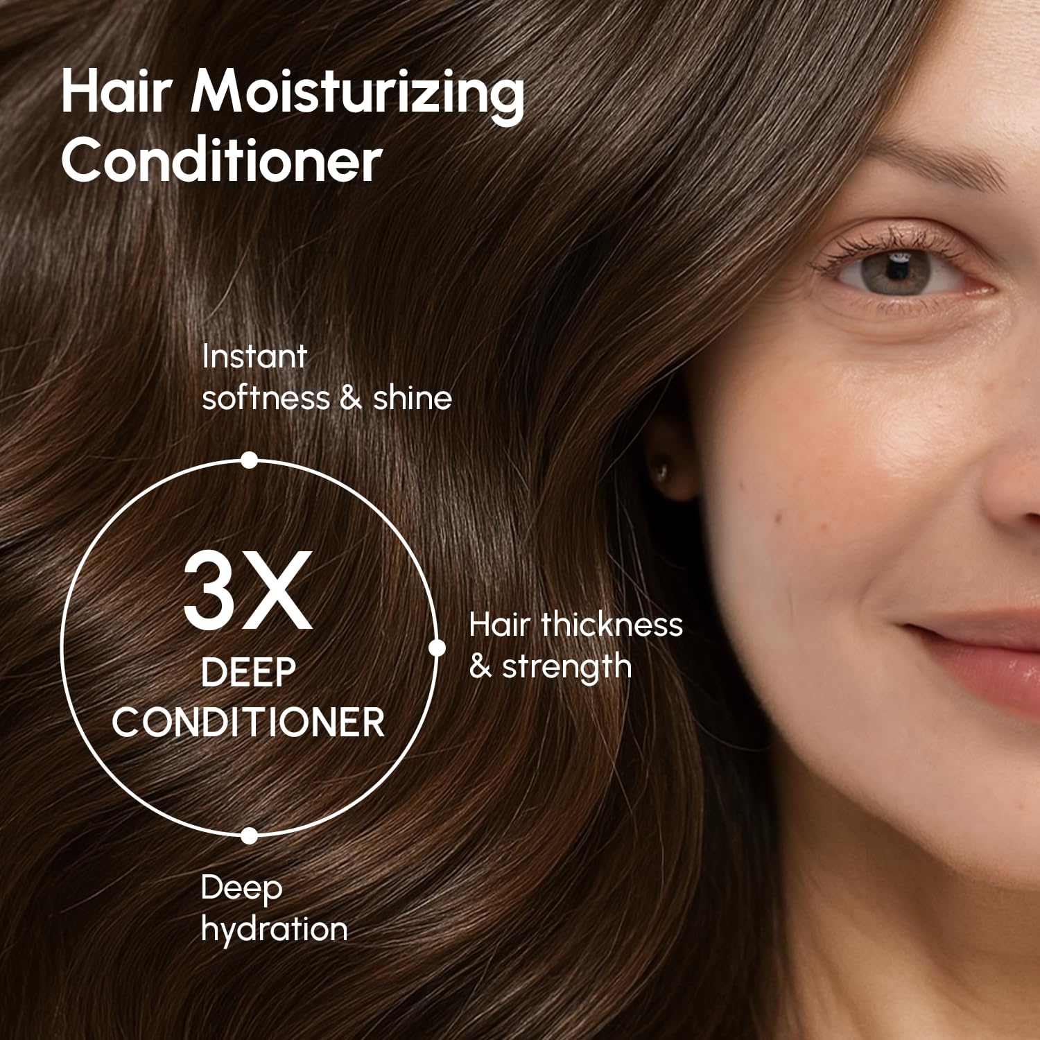 MAREE conditioner cream on hand showing rich texture for smooth application.