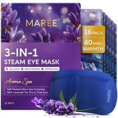 MAREE heated eye mask with lavender, relaxing scene and soothing warmth