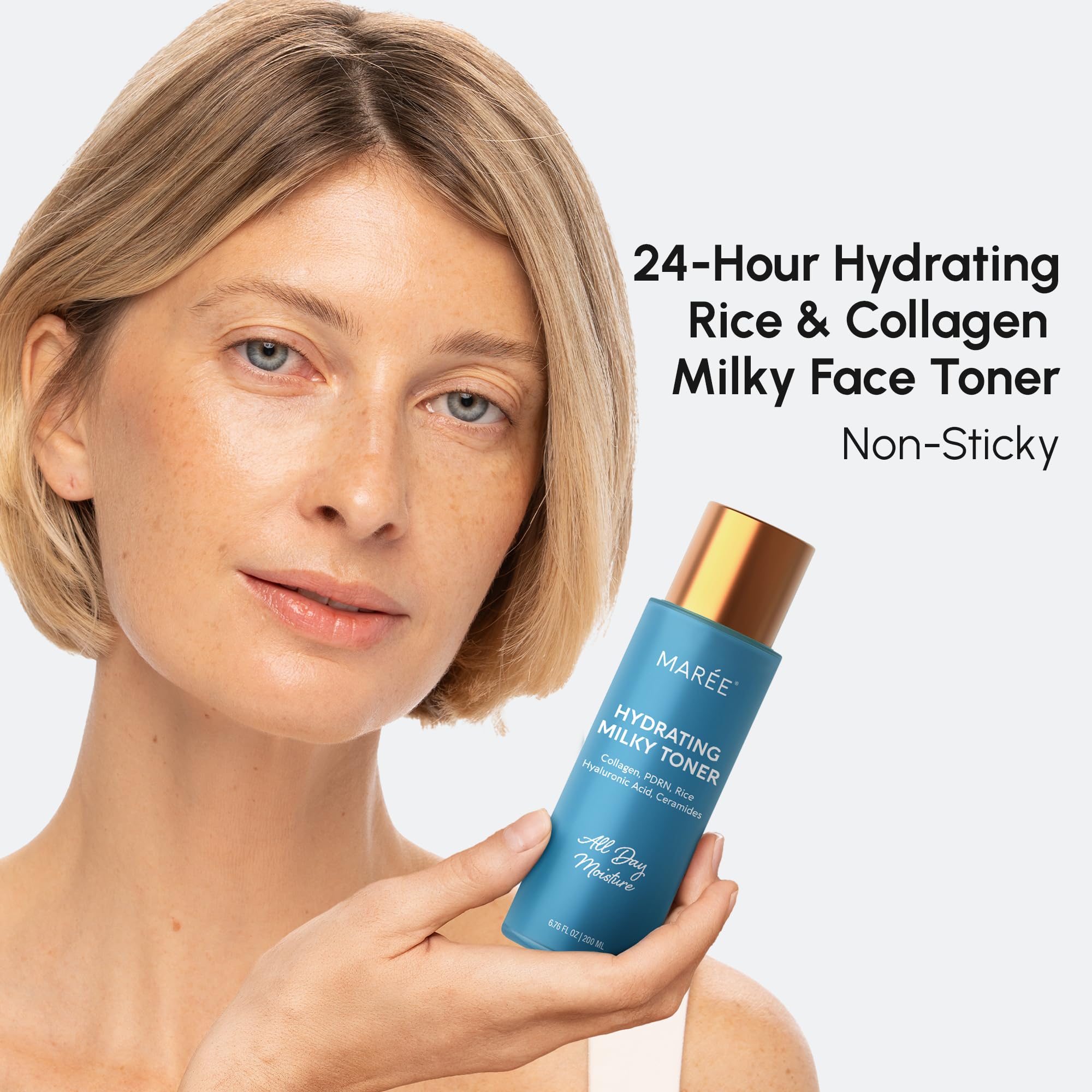 MAREE Hydrating Milky Toner pump bottle for easy daily use