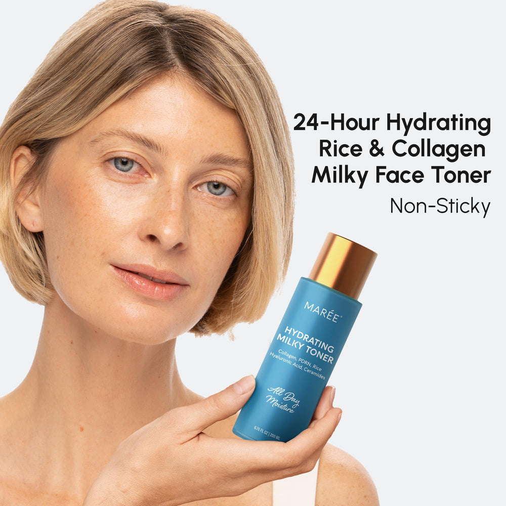 MAREE Hydrating Milky Toner pump bottle for easy daily use