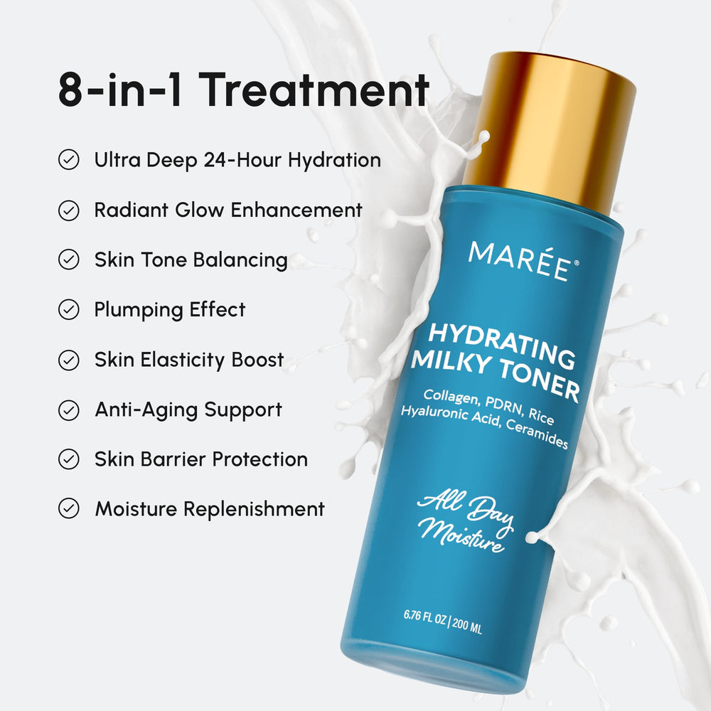 MAREE Hydrating Milky Toner packaging box on clean surface