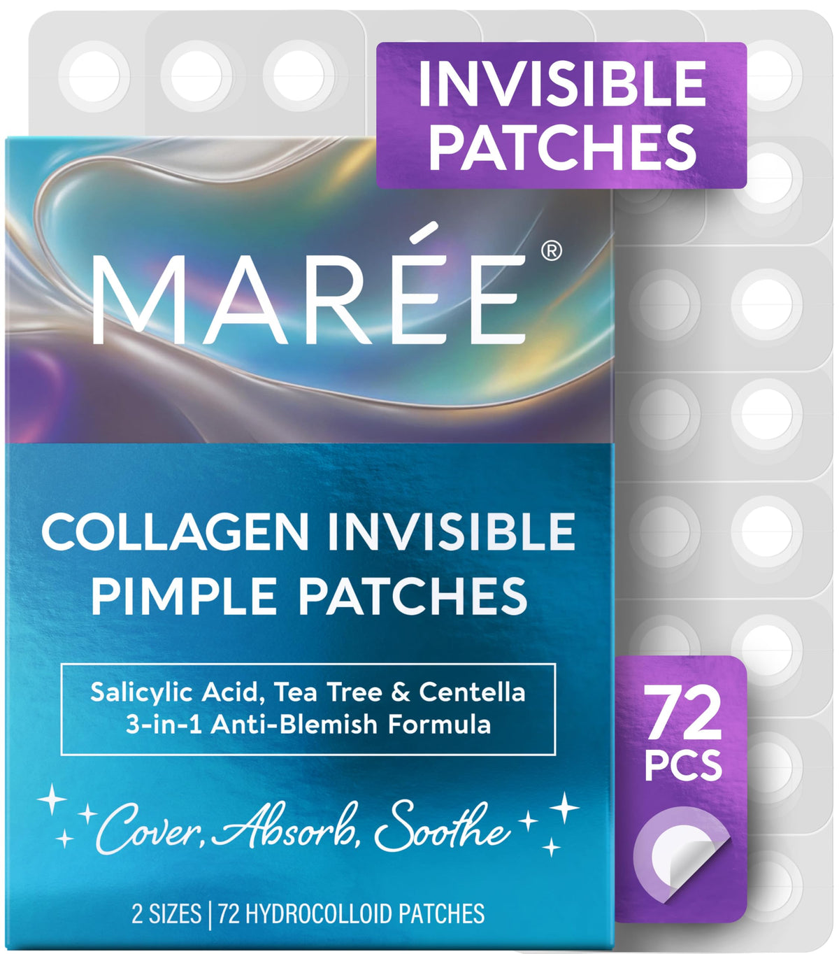 MAREE invisible pimple patches on face blend seamlessly for discreet blemish care