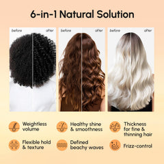 MAREE Keratin-boosted spray provides structure for fuller, natural waves.