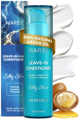 MAREE Leave-In Conditioner bottle with a glossy shine for color-rich hair.