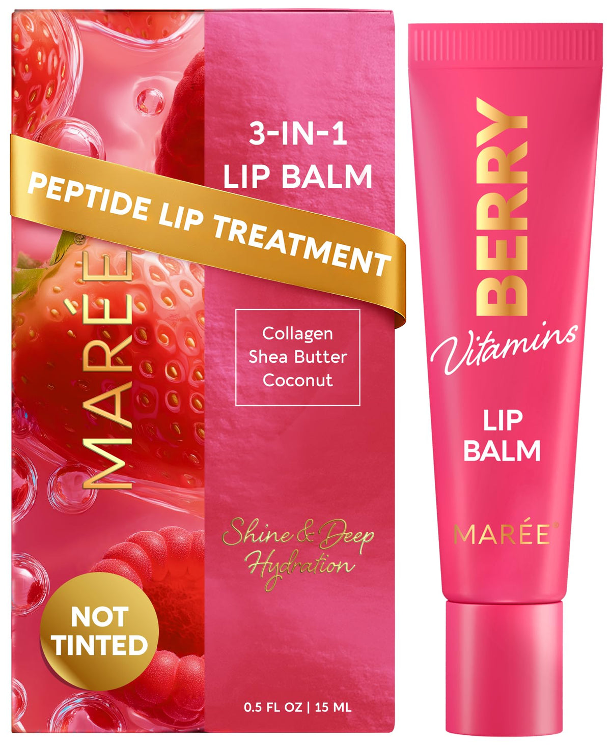 MAREE Lip Balm Hydrating in squeeze tube for daily moisture.