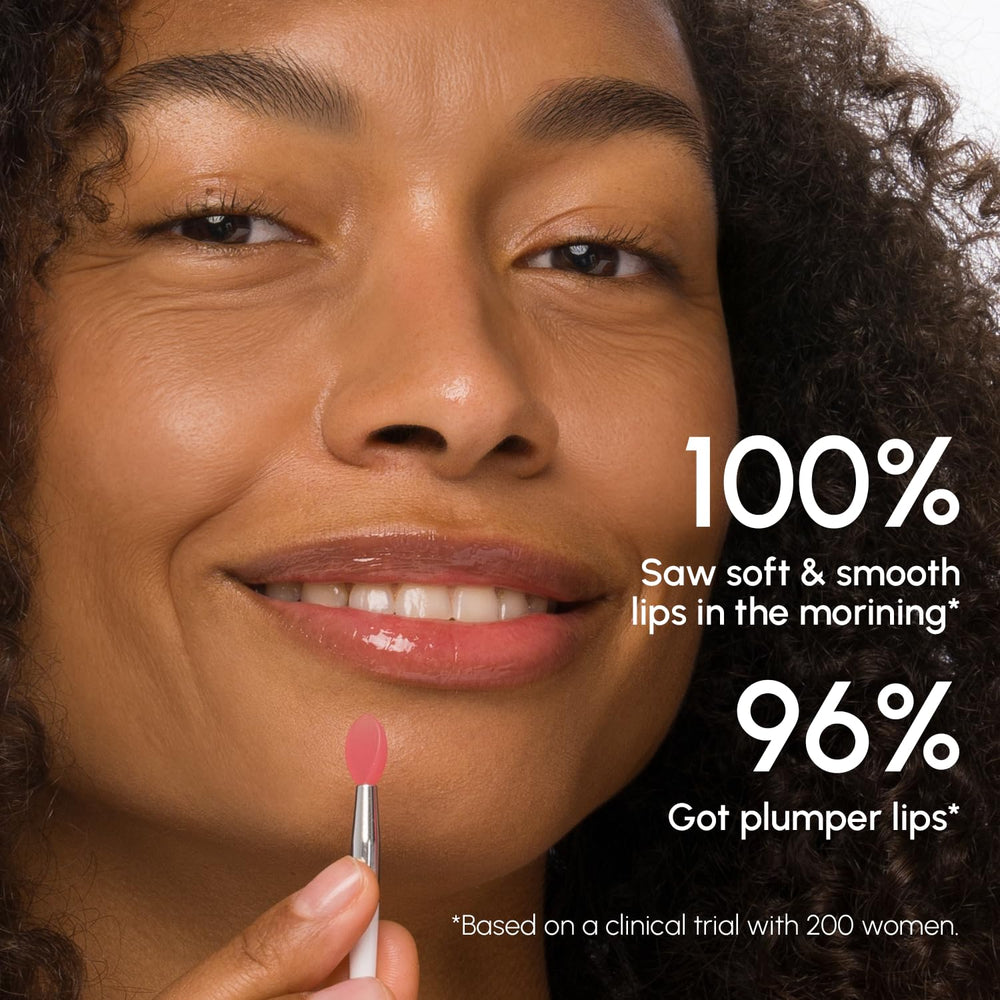 MAREE mascarilla labial nocturna: antes y después de labios más suaves.