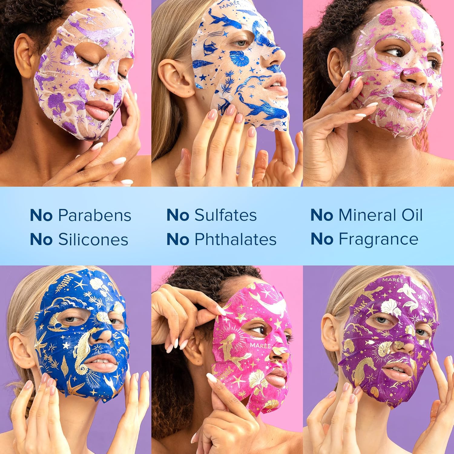 MAREE mascarilla facial para uso diario en casa.