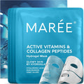 MAREE Hydrogel Collagen Facial Mask with Hyaluronic Acid — Hydrating Skincare (4 Count)