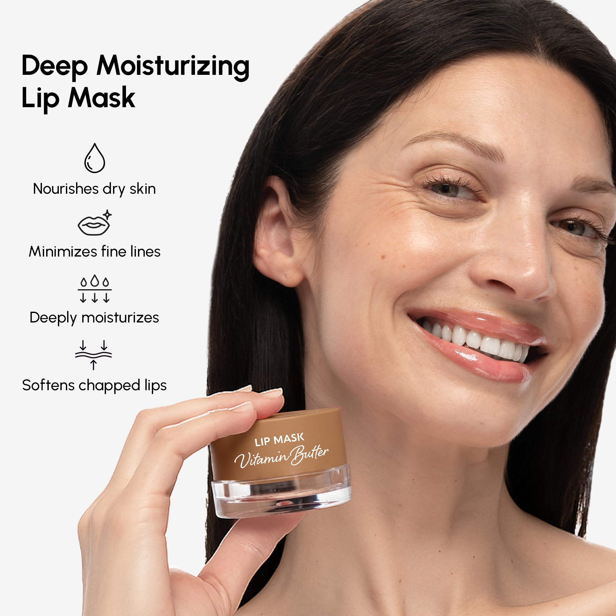 MAREE mascarilla labial nocturna con aplicador para aplicación precisa.
