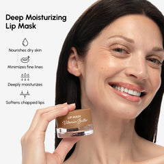 MAREE mascarilla labial nocturna con aplicador para aplicación precisa.