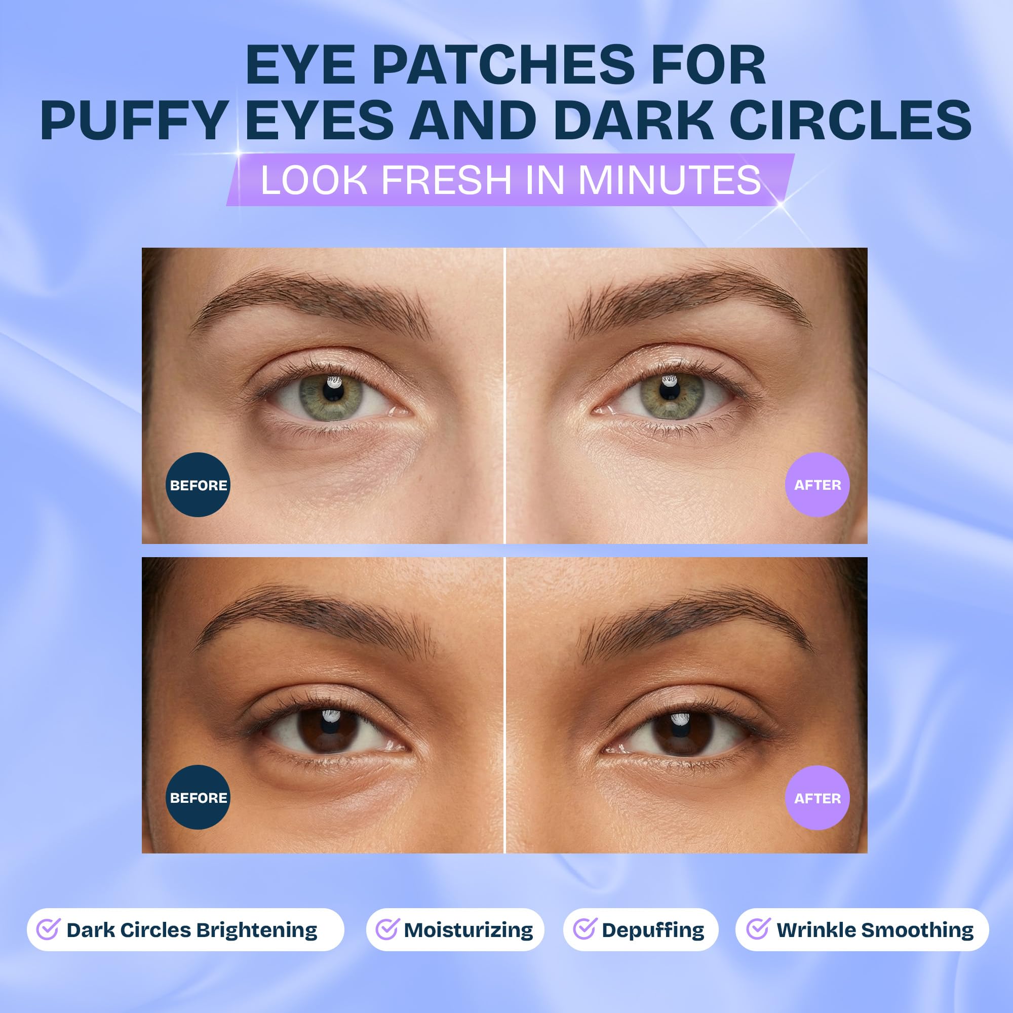 Parches OJOS MAREE refrescantes con sensación fría para ojeras.