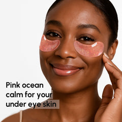 MAREE Pink Eye Gels open box with patches ready for depuffing