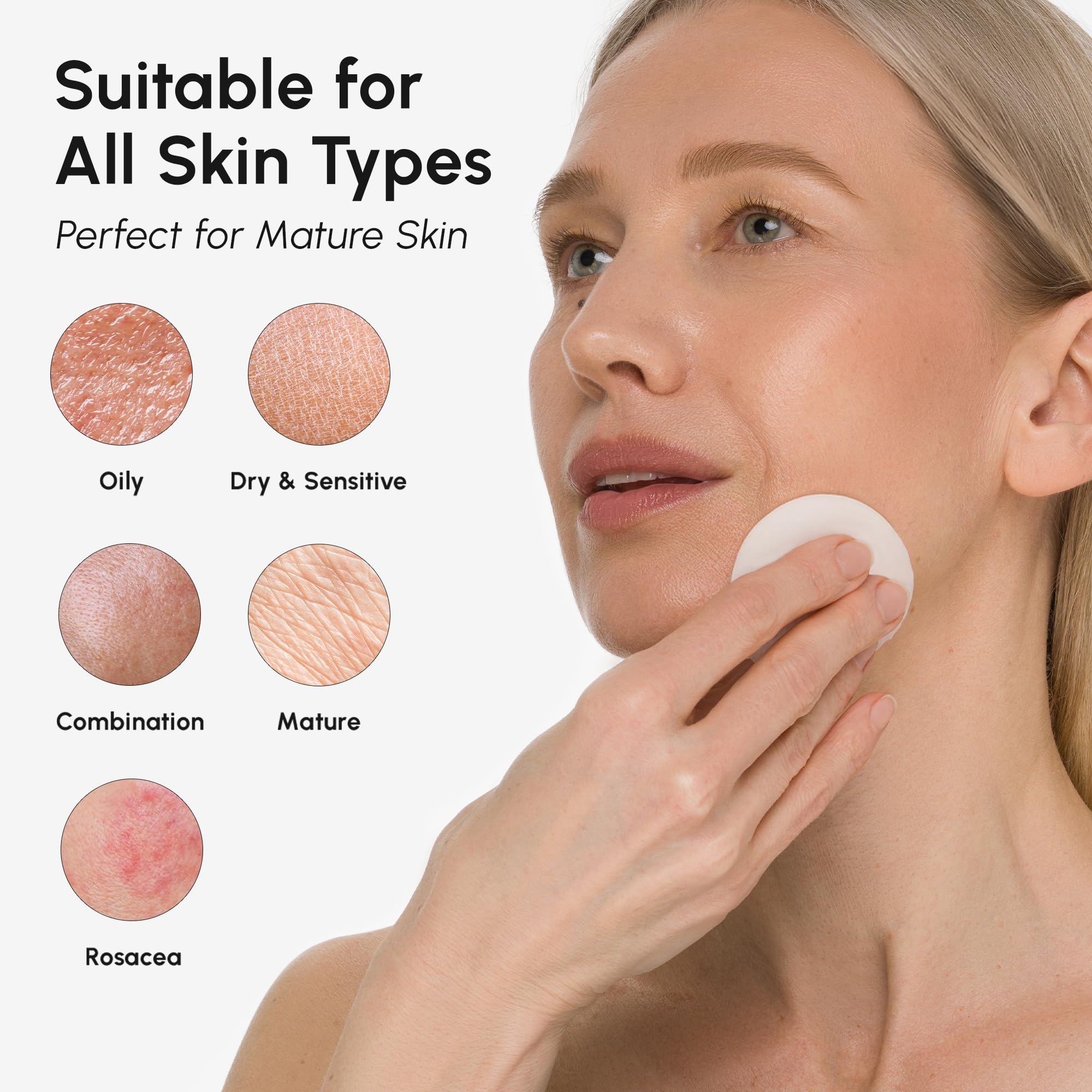 MAREE Pore Minimizer toner on cotton pad ready for application