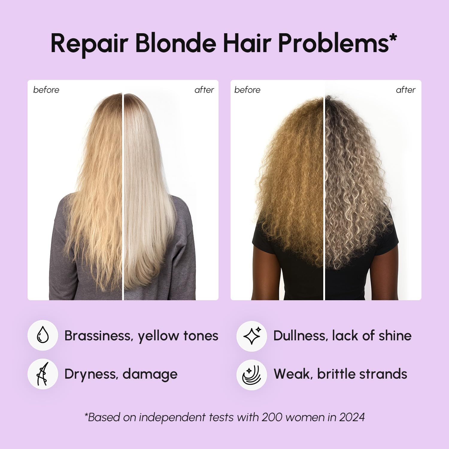 MAREE purple toner application time indicating 5–10 minute use.