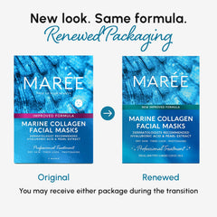 MAREE sheet mask at home spa setup for pampering.