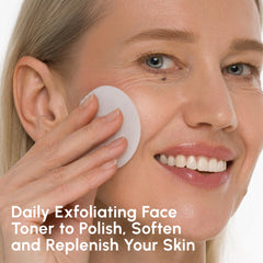 MAREE Toner bottle dispense close-up for easy daily exfoliation