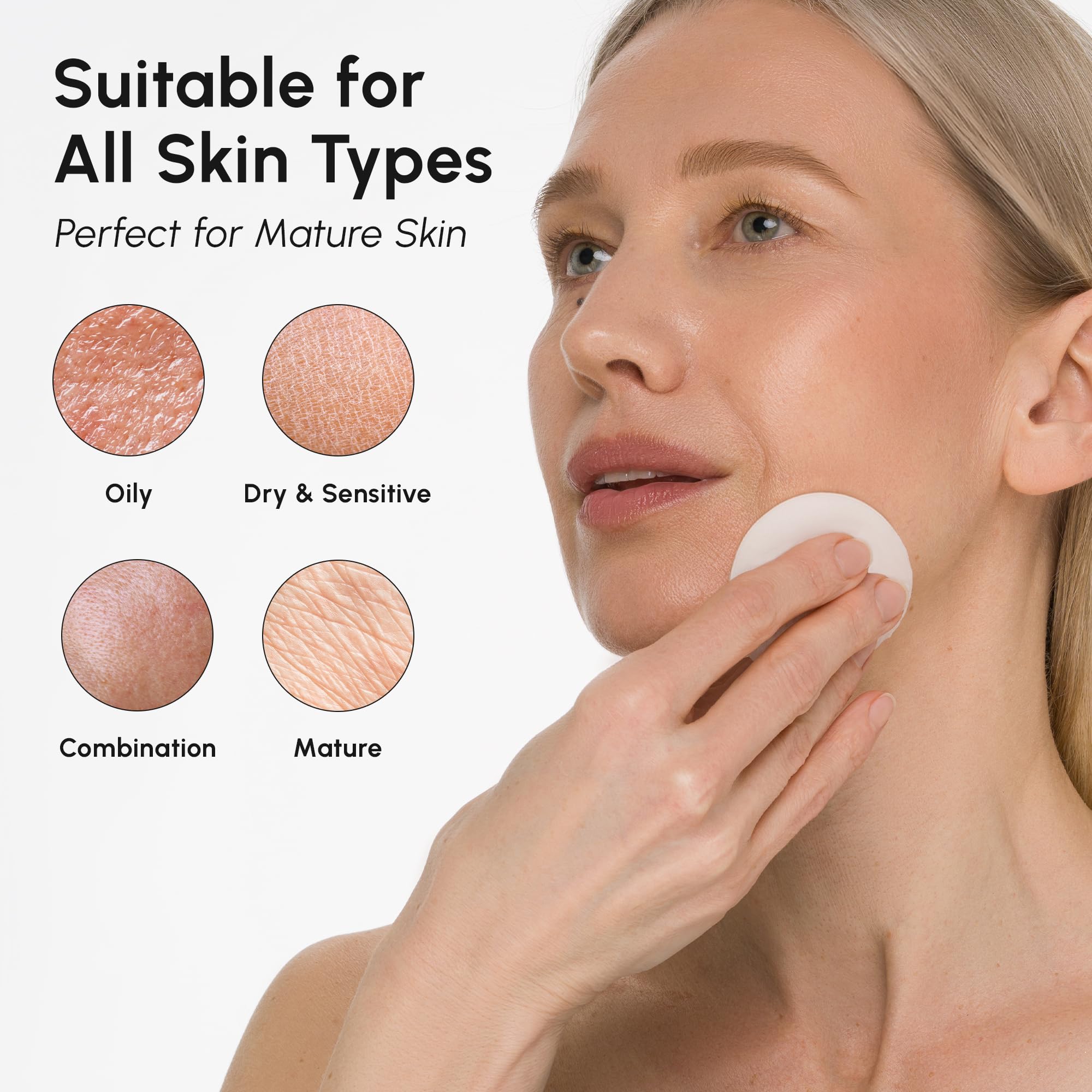 MAREE Toner close-up showing improved skin texture