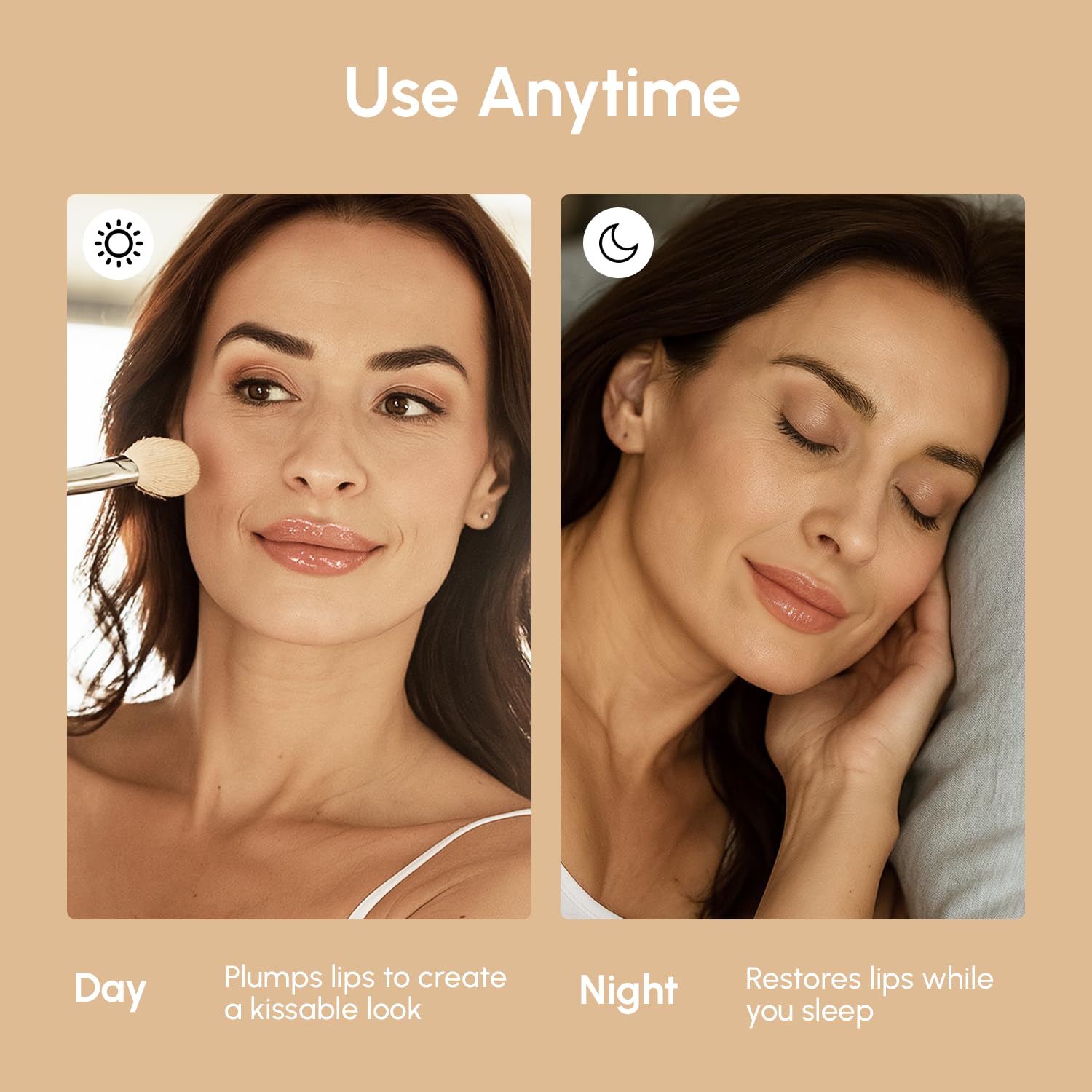 MAREE tratamiento nocturno para labios extremadamente secos.